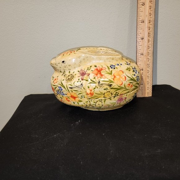 Vintage Rabbit Trinket Box - Picture 7 of 8